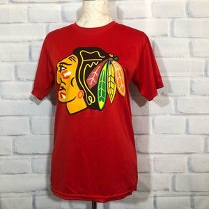 Stitches Red Chicago Blackhawks‎ T-Shirt